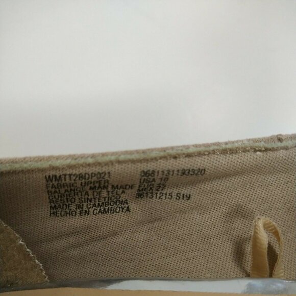 Time And Tru Heels Slip On Pumps Women Size 10 Tan Sand Pointed Toe NEW FLAW - Picture 9 of 12